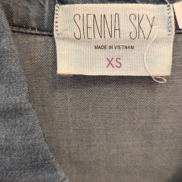 Sleeveless Denim Dress, Blue (size xs, women) - Picture 4 of 4